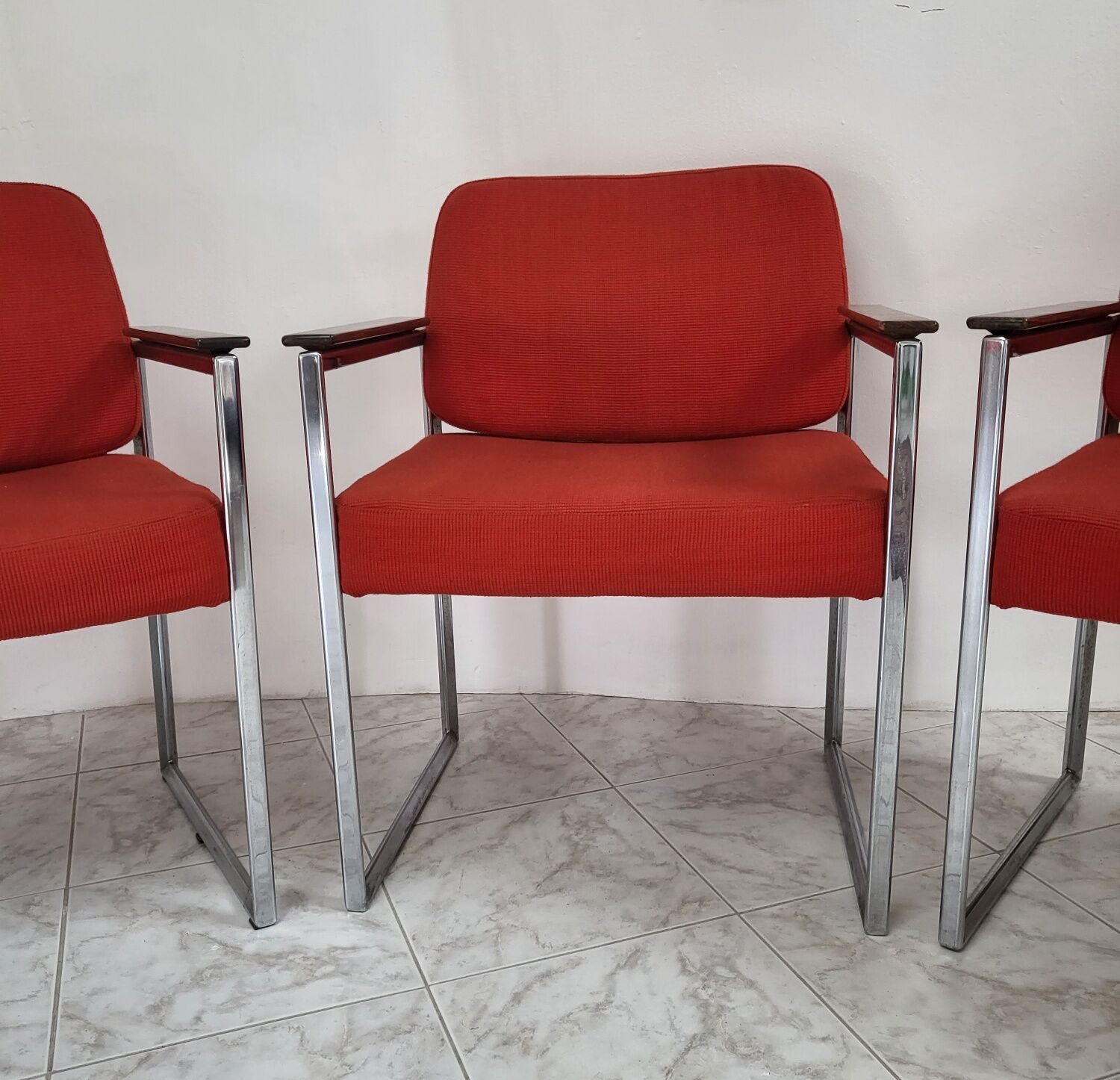Set of three armchairs from the 1970s.