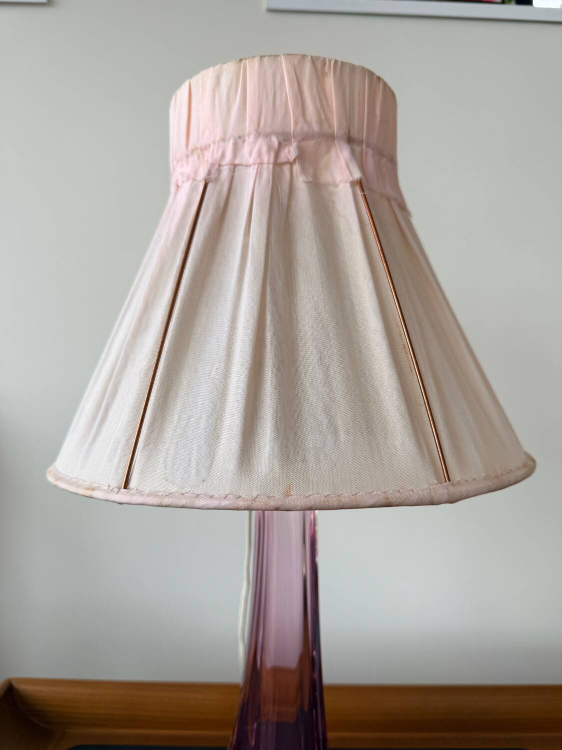 Val Saint Lambert violet lamp