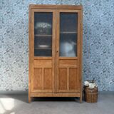 Large glass cabinet with hanging space