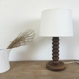 Solid wood lamp foot "zigzag" 40s-50s