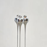 Chrome floor lamp attributed to Angelo Brotto