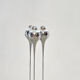 Chrome floor lamp attributed to Angelo Brotto