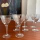 Service 8 glasses of crystal wine art deco