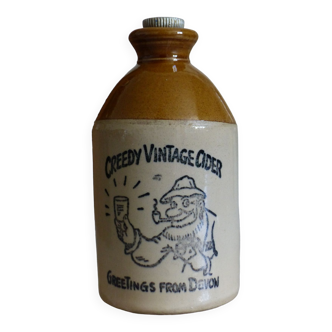 Stoneware jug, cider bottle.