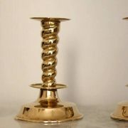 Pair of Swedish mid-century candlestick holders