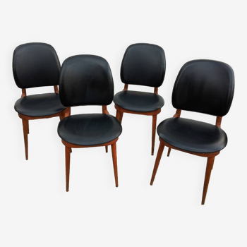 Suite de 4 chaises Baumann