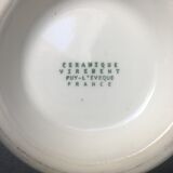 Bowl on old pedestal in earthenware