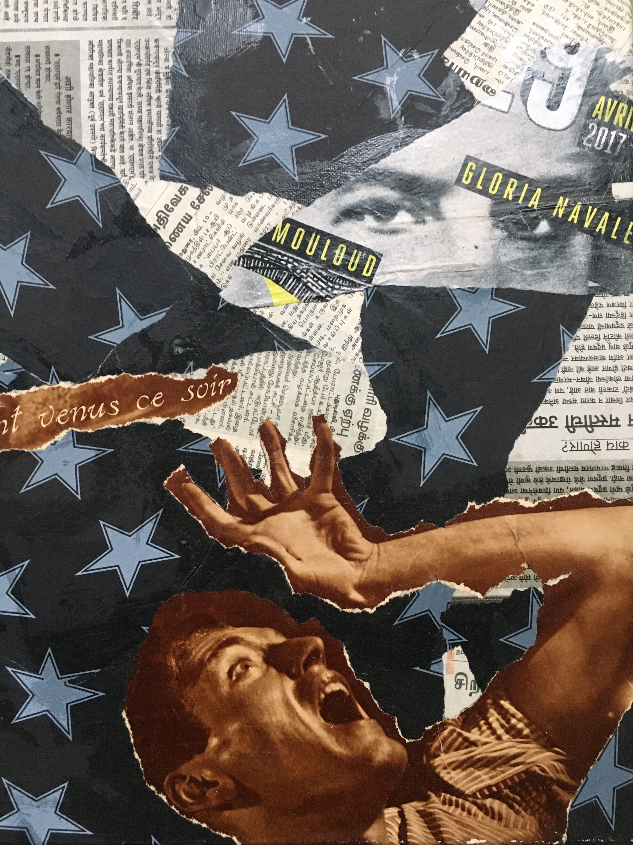 Collage "3 angels" by Pedro de Sagan