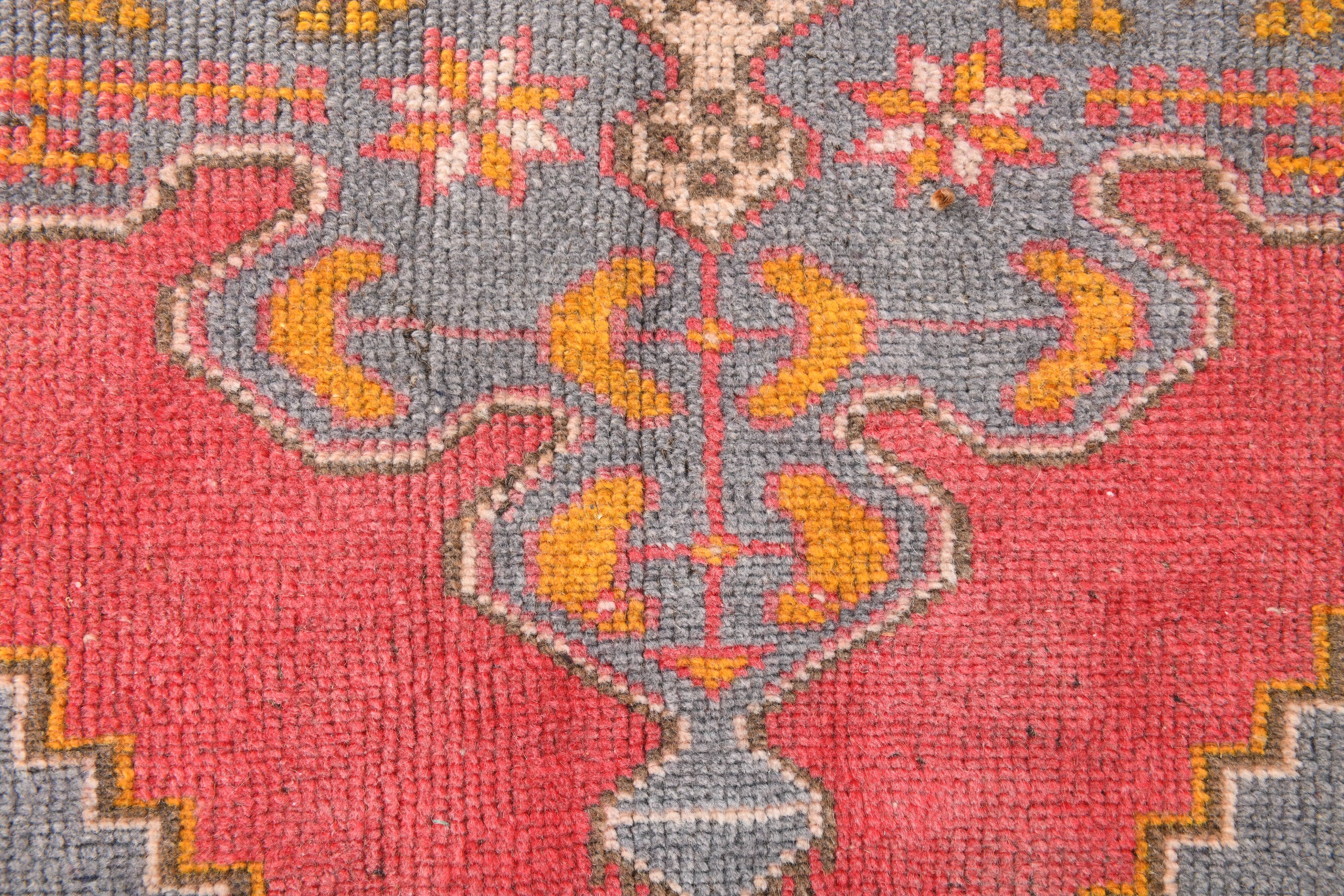 5x8 Turkish Vintage Red & Cream Bedroom Rug, 144x245Cm