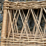 Vintage 1960s woven wicker screen