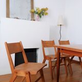 Set of 12 Scandinavian chairs compass feet