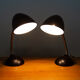 Pair of mid century table lamps by Eric Kirkman Cole for Elektrosvit, 1940