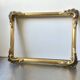 Antique gilded art nouveau  wooden frame 27 cm x 22 cm