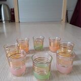 Suite of 8 granite glasses