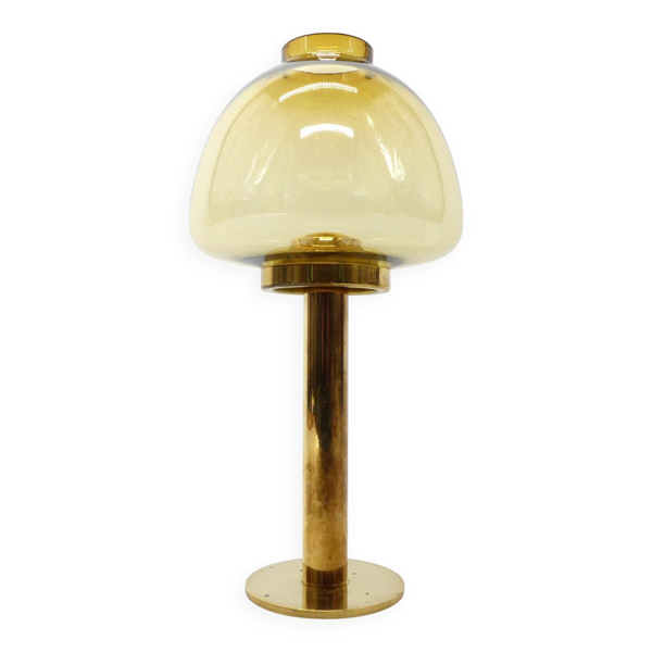 Bougeoir scandinave Hans-Agne Jakobsson Claudia jaune L10232 1960