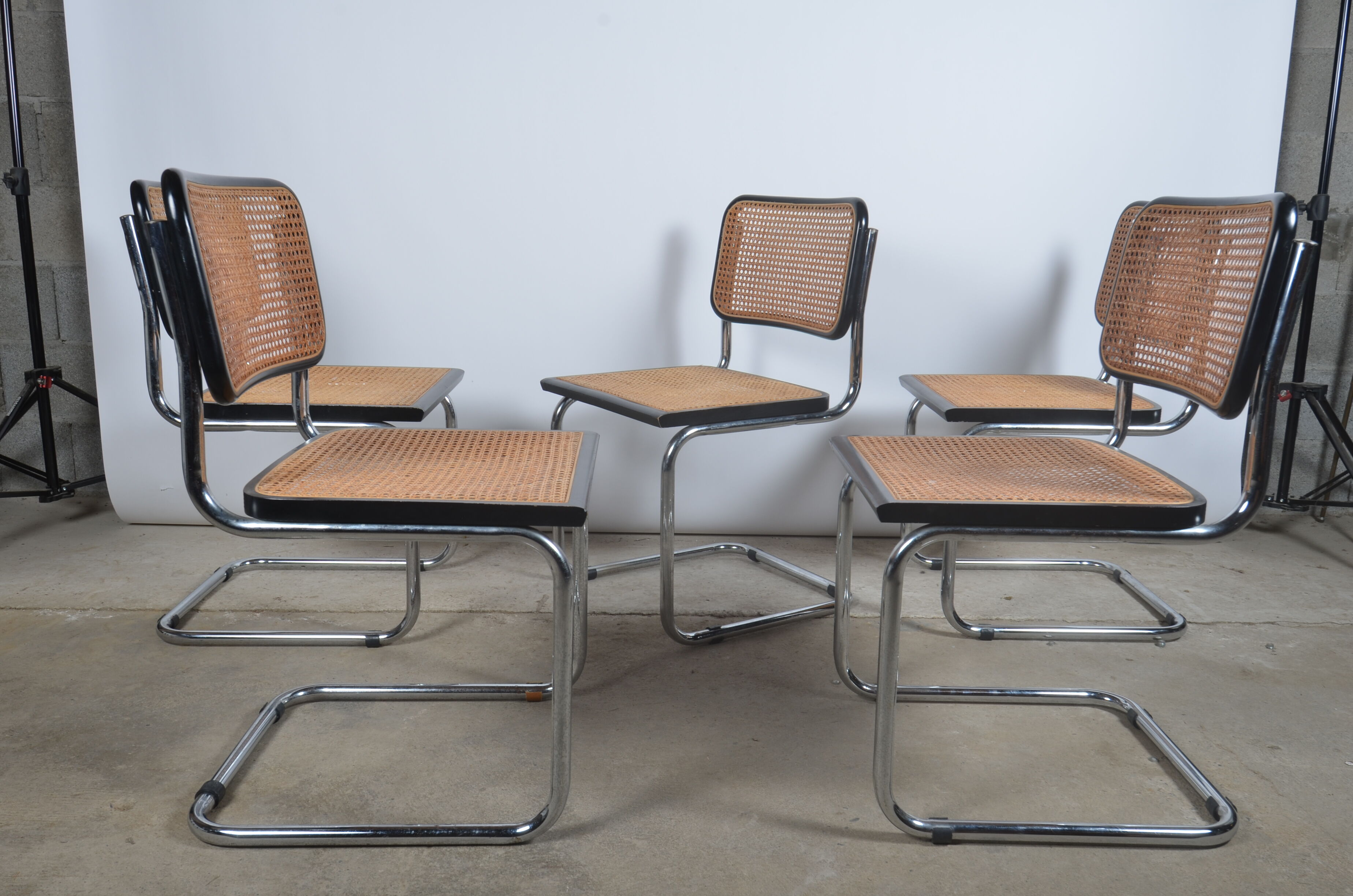 Chairs Cesca B32 by Marcel Breuer