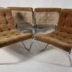 Fauteuils chromés vintage, années 1970, ensemble de 6