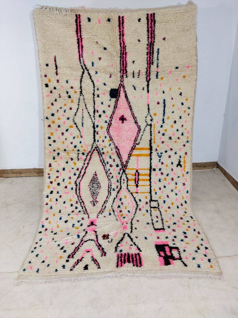 Handmade Moroccan Berber Rug 253 X 145 CM