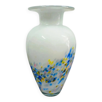 Vintage glass art vase Hans Jürgen Richartz 23 cm