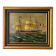 Marine, Frigate with tricolour, oil on canvas signed Madon