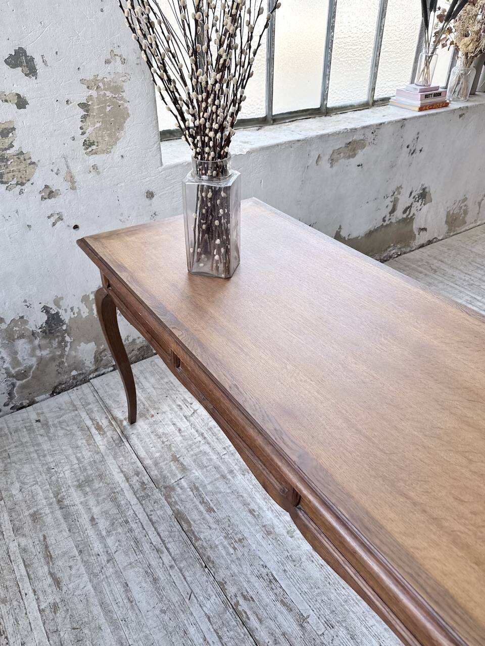 Console bureau en chêne 1960