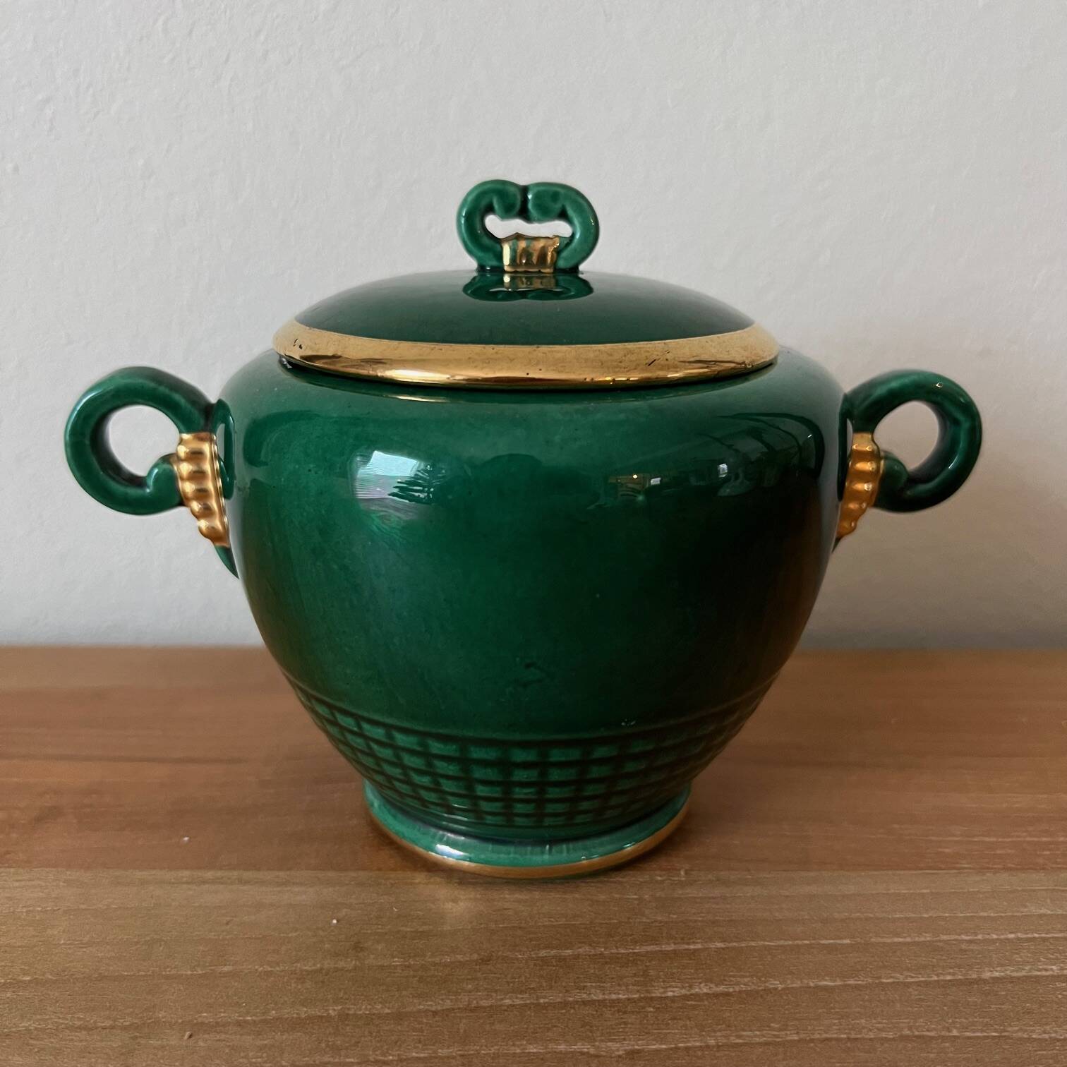 Saint Clément porcelain sugar bowl