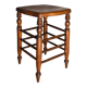 Stool in turned solid wood