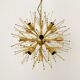 Large Floral Crystal Glass Ball Chandelier by Palwa