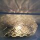 Small rectangular glass flush mount ceiling or wall lamp vintage