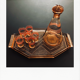Pink Art Deco liquor service