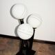 Modern floor lamp from the 1980s/1990s – metal and glass, 3 spheres