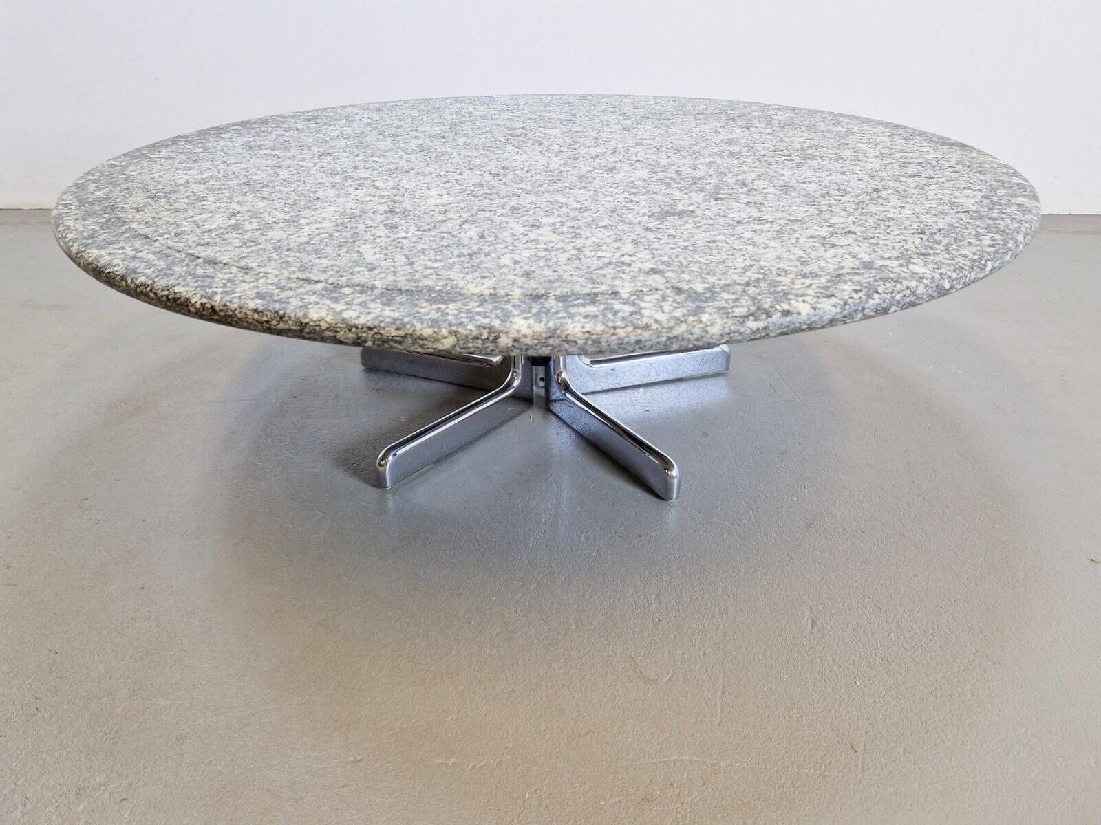 Round Granite Coffee Table by Ammannati & Vitelli for Bruno Brunati, Italy, 1970s