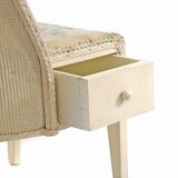 Lloyd Loom Studio style chair with drawer