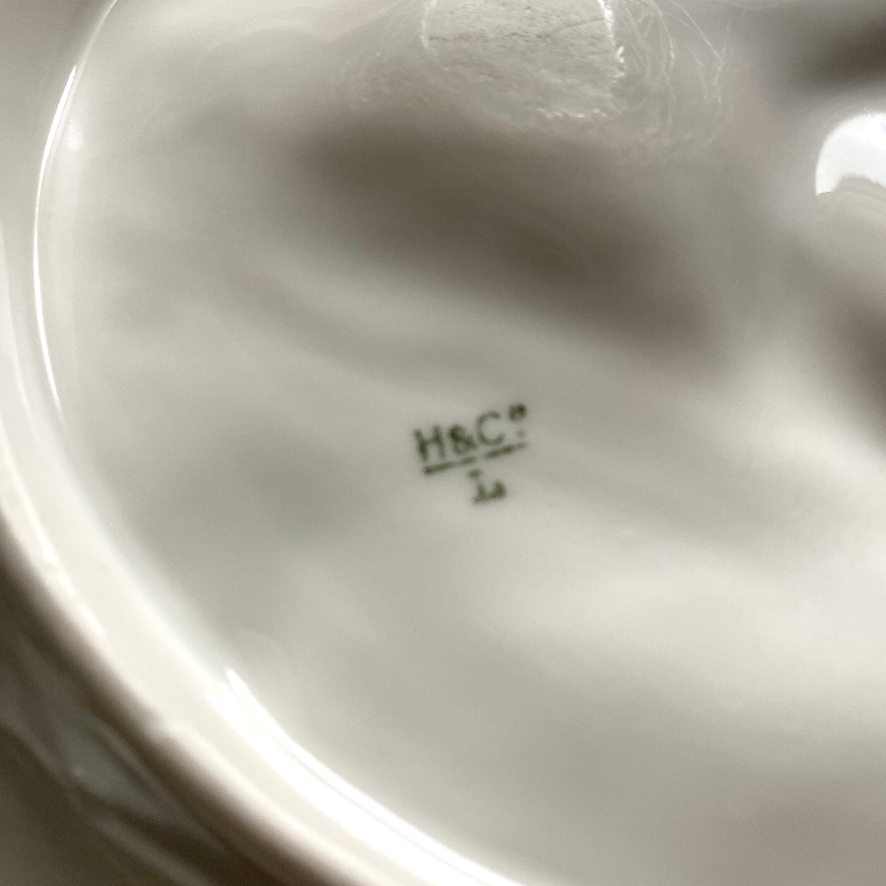 Porcelain oyster plates