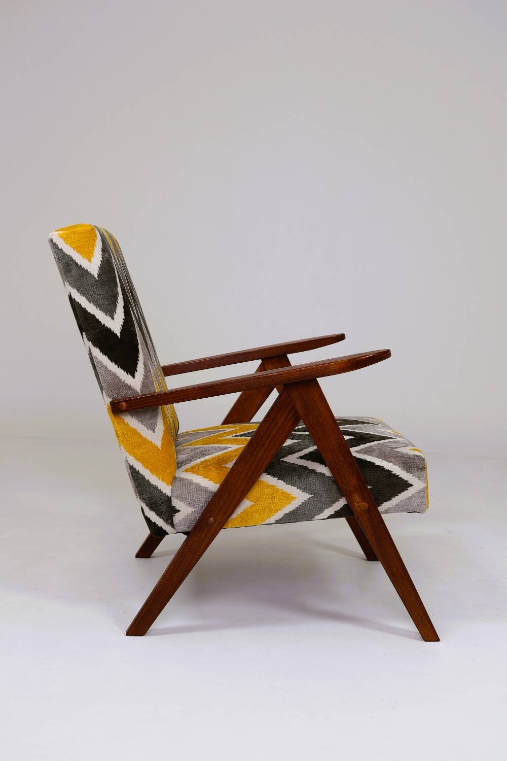 Vintage ethnic chic armchair modern design