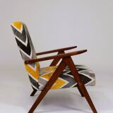 Vintage ethnic chic armchair modern design