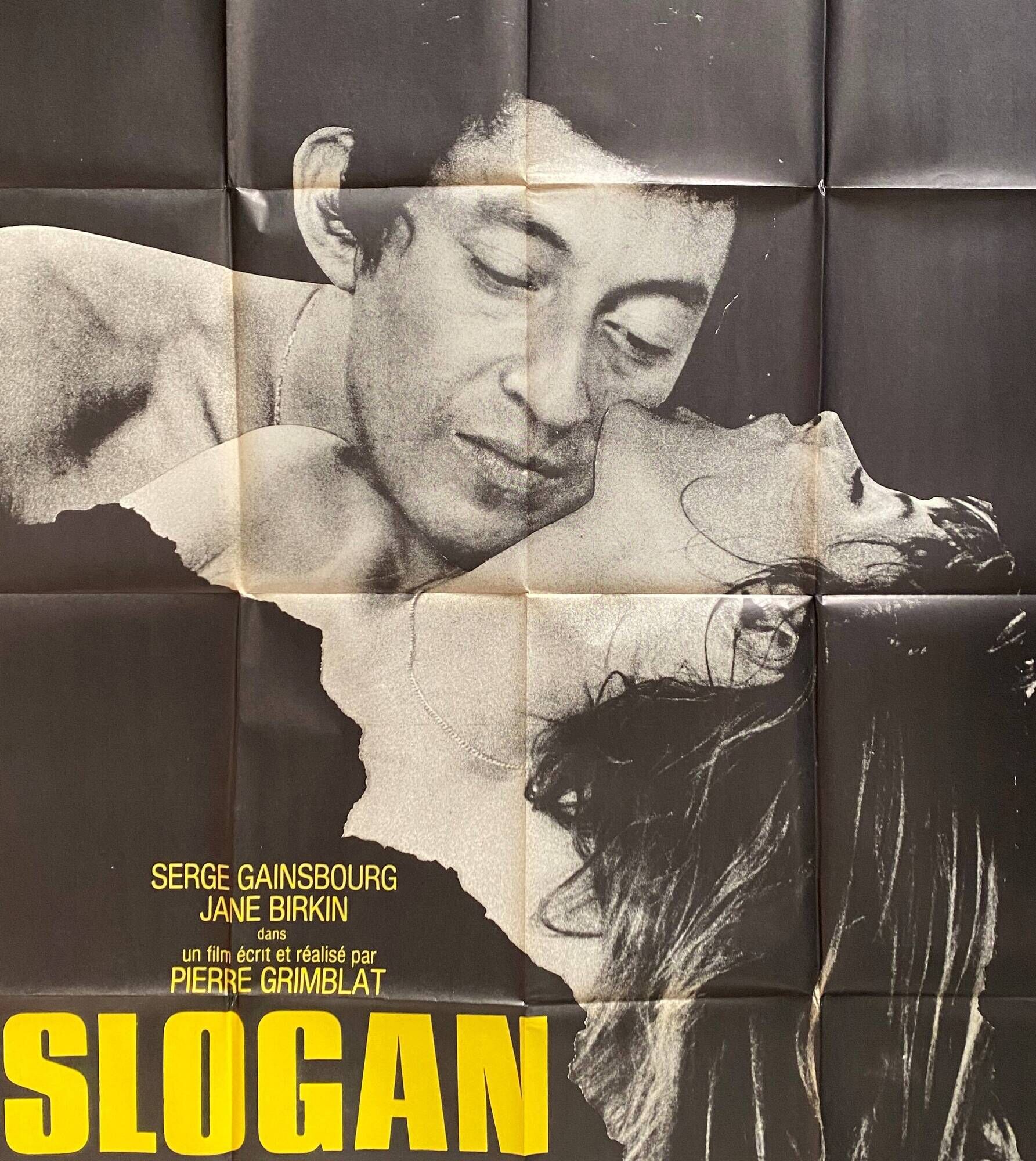Cinema poster "Slogan" Jane Birkin, Serge Gainsbourg 120x160cm 1969