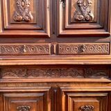 Cabinet louis XIII in walnut 19th era