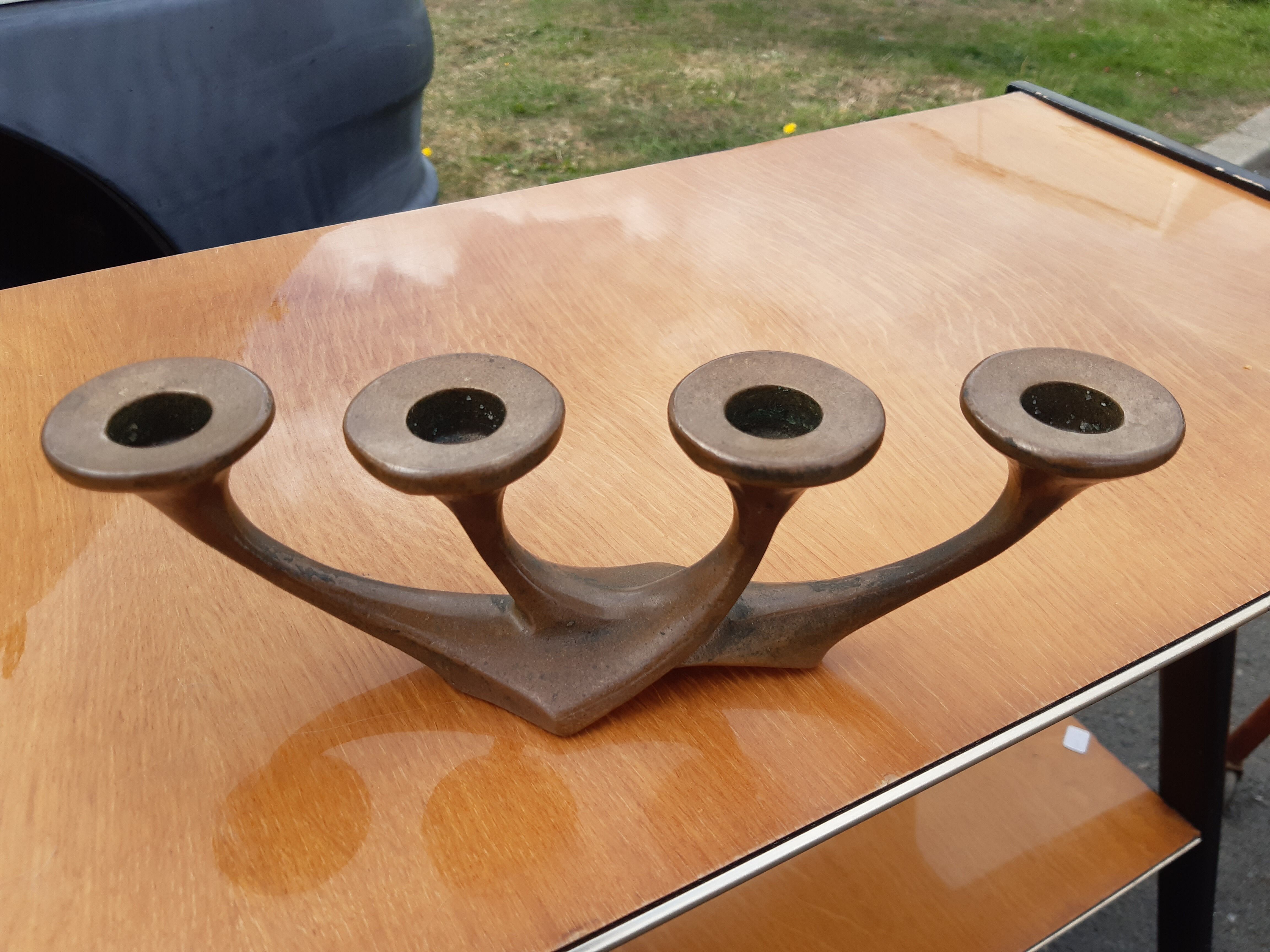 Brutalist candleholder  by Michael Harjes