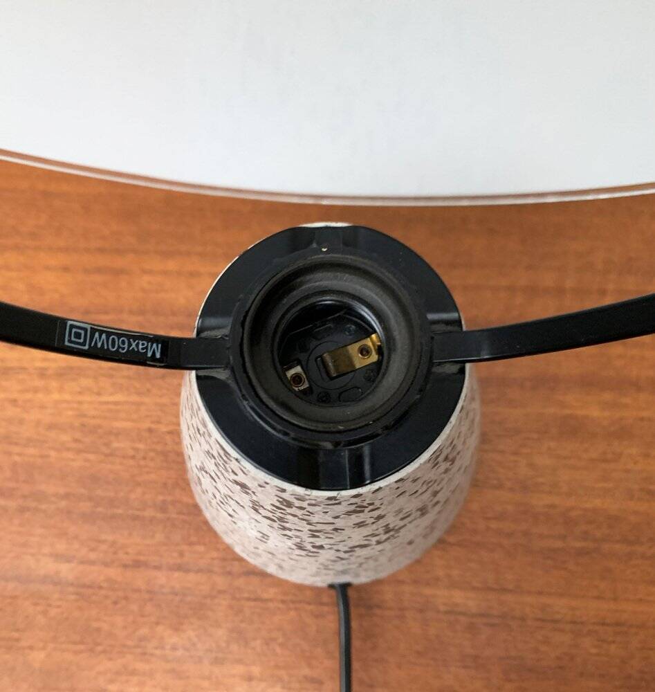 Vintage Postmodern Eno table lamp in glass and terrazzo from Ikea, 1990s.