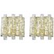 Pair of large Murano glass wall sconces by Doria, Germany, 1960s.