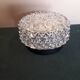 Round molded glass ceiling light
