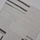 Decorative White And Black Hemp Kilim Rug sku 3803