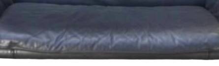 High-end black leather sofa, luxury De Sede sofa