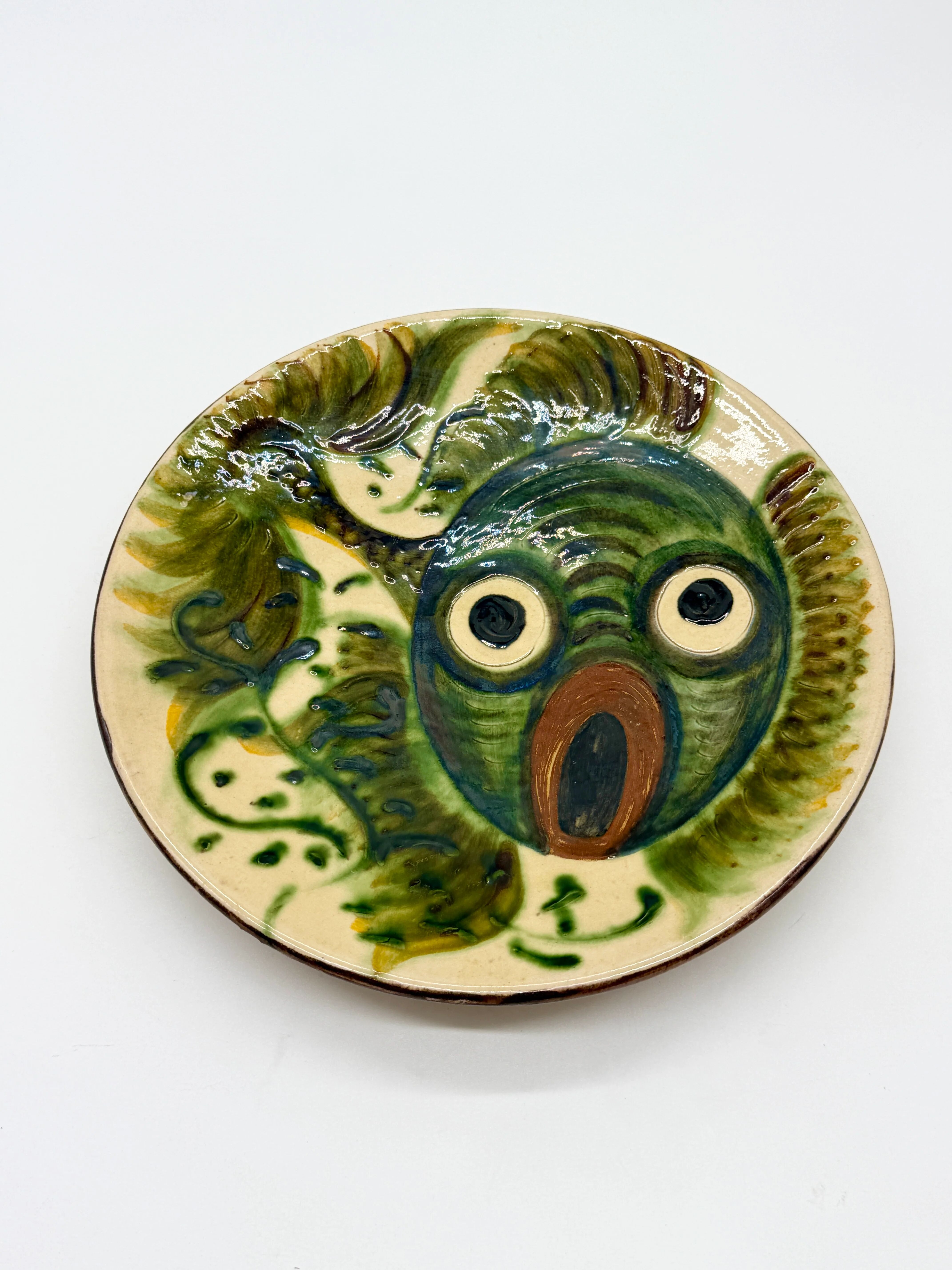 Fantastic fish plate, Puigdemont, Catalonia 1960s