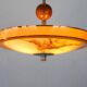 Scandinavian Art Deco glass pendant light, 1930s