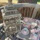 Large antique wooden birdcage