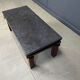 Vintage wooden and stone top coffee table, 1970s