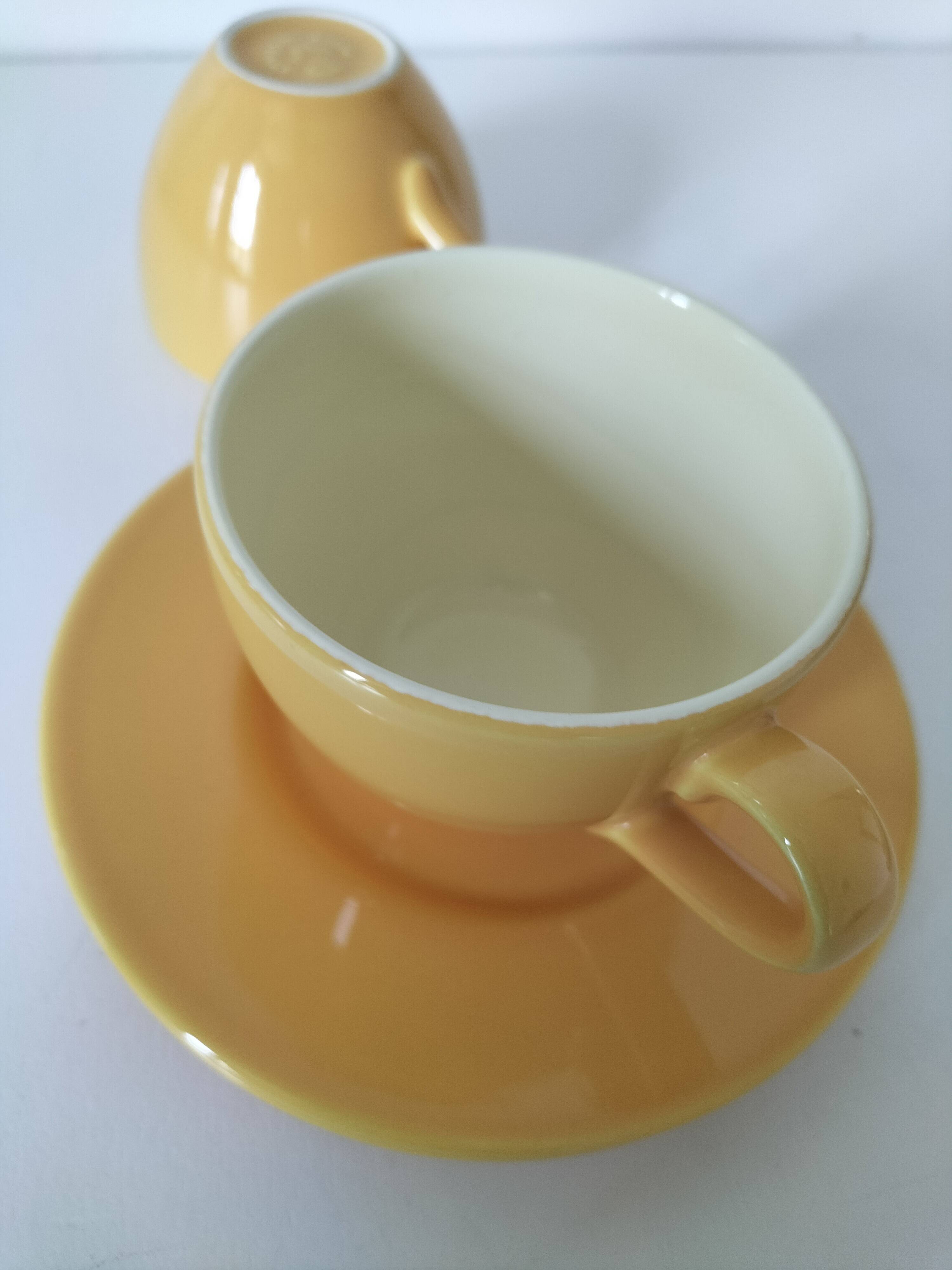 Duo of cups and saucers Pagnossin Treviso