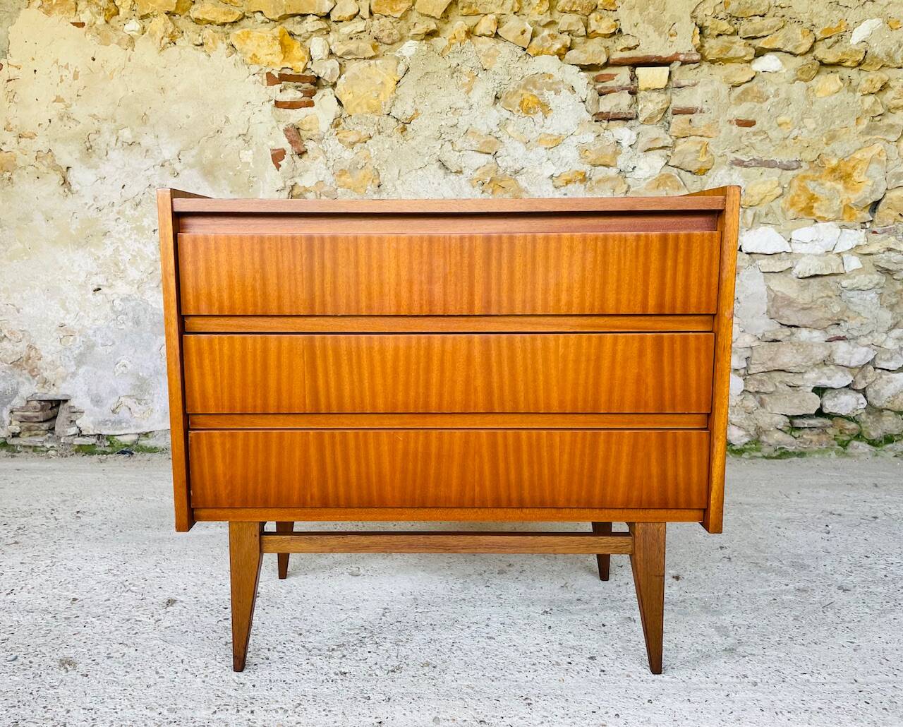 Scandinavian style teak chest of drawers, cira 60's